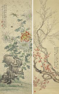 Jin Xinlan - Plum Blossoms / Flowers in Autumn
