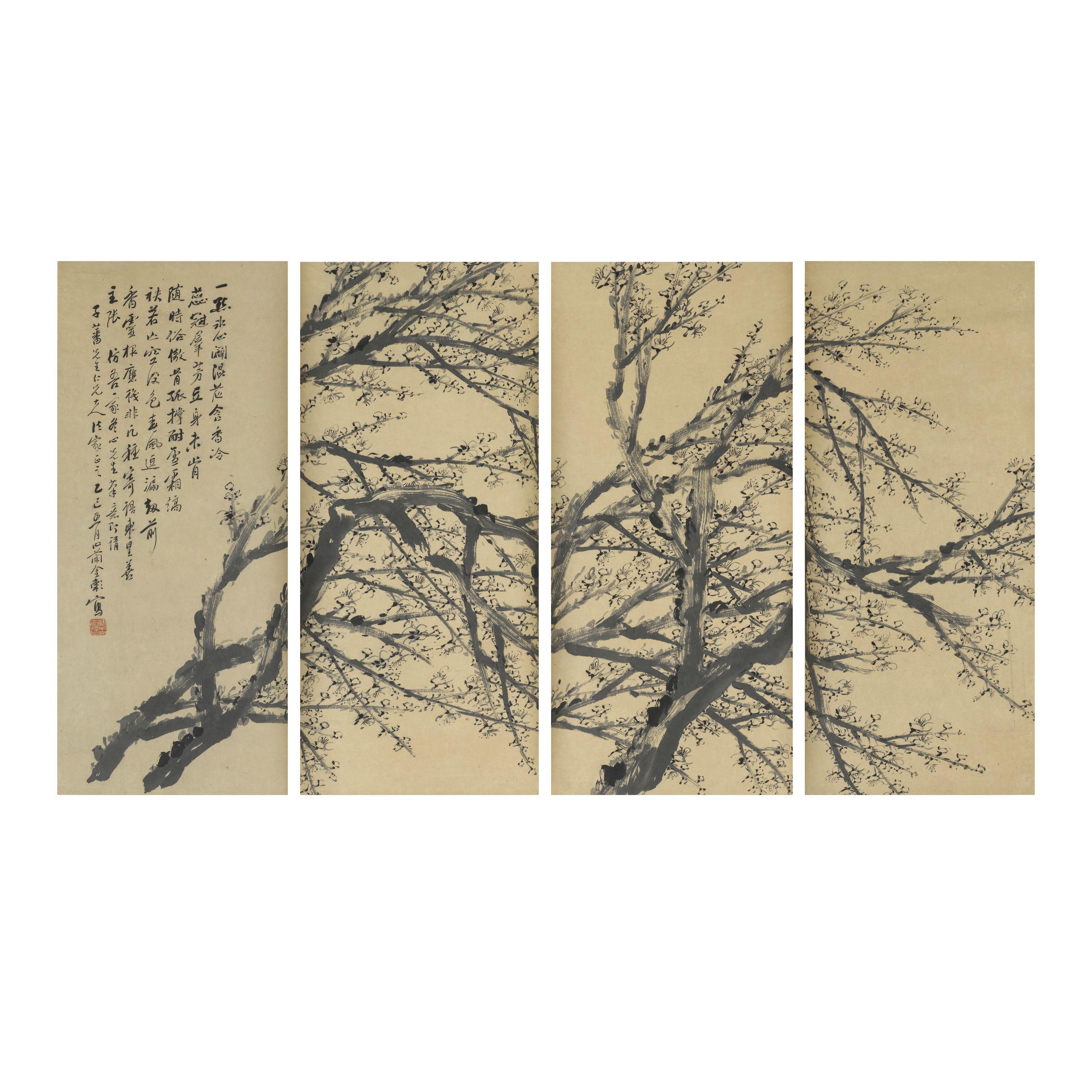 Jin Xinlan - Prunus Blossoms, 1905