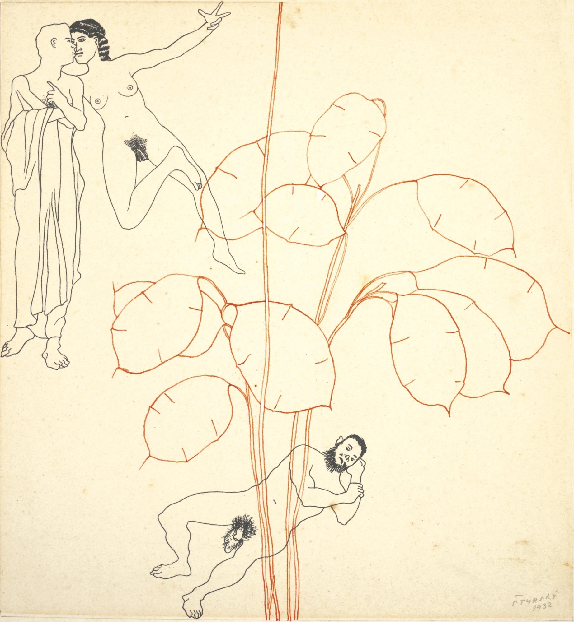 Jindřich Štyrský - Czech Illustration For Thyrsos (Ilustrace Pro Thyrsos)