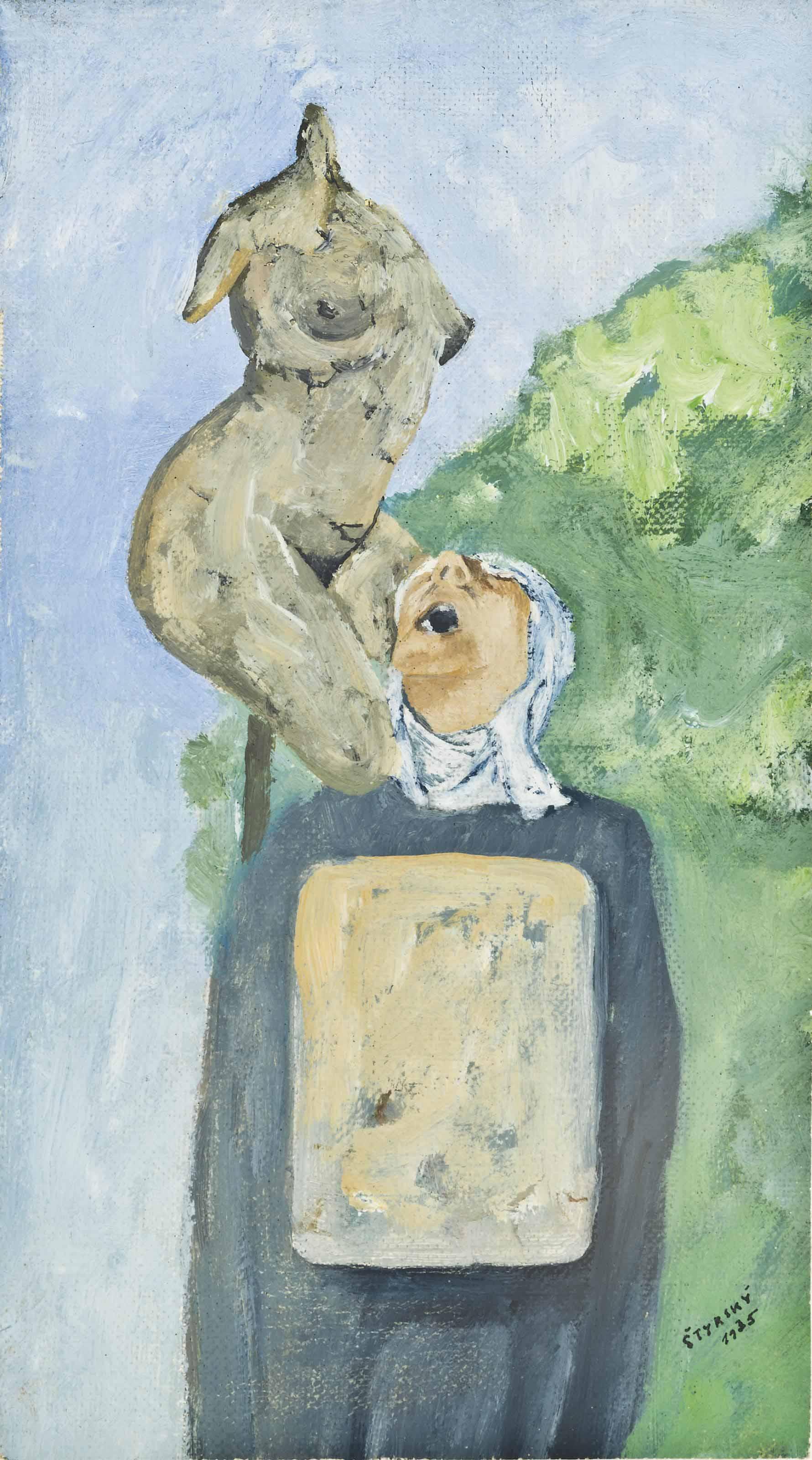 Jindrich Štyrský - Rêves… Mon chemin est lointain, l’appel est vain…