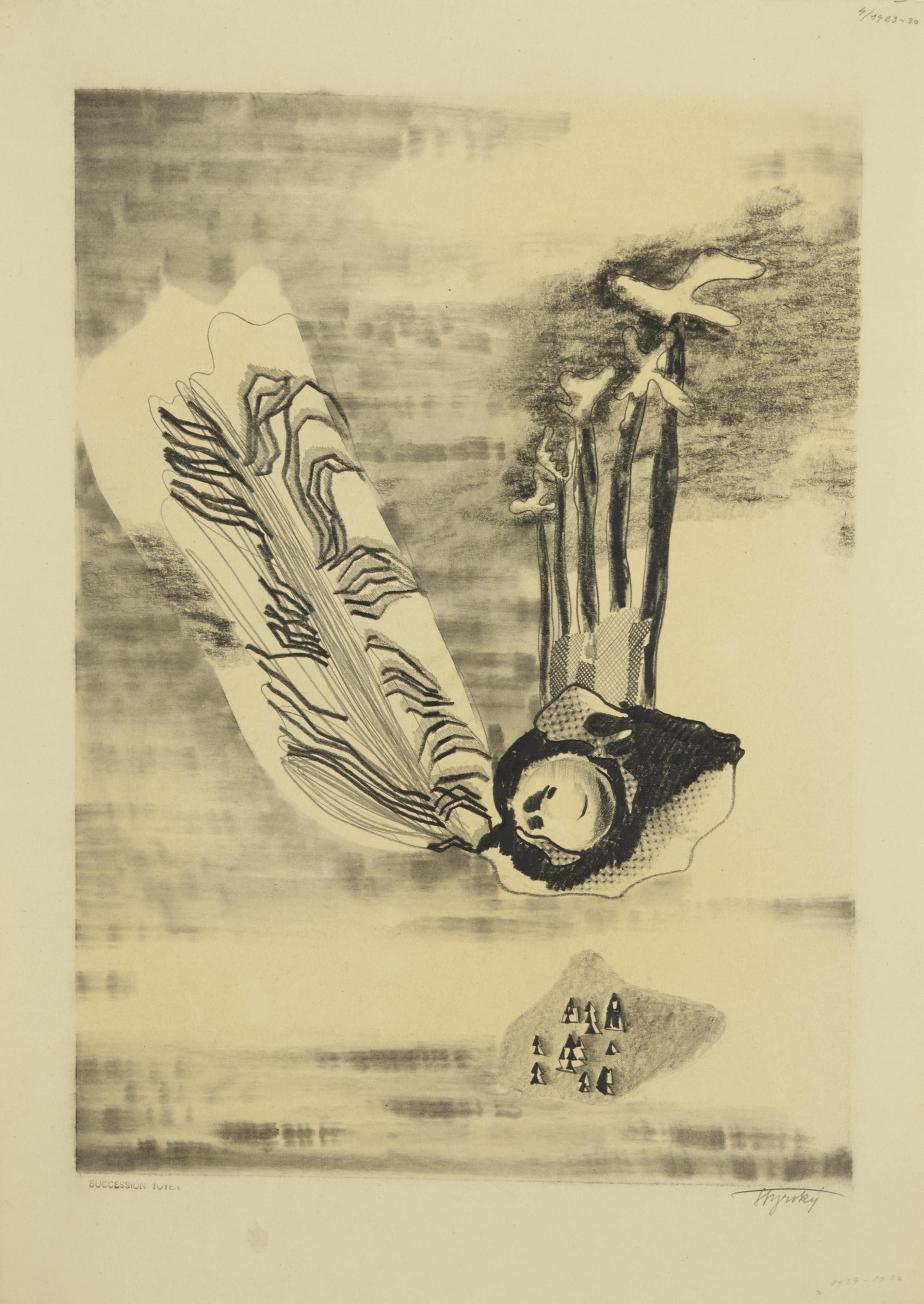 Jindrich Štyrsky - Skica k modremu obrazu (sketch for the blue)