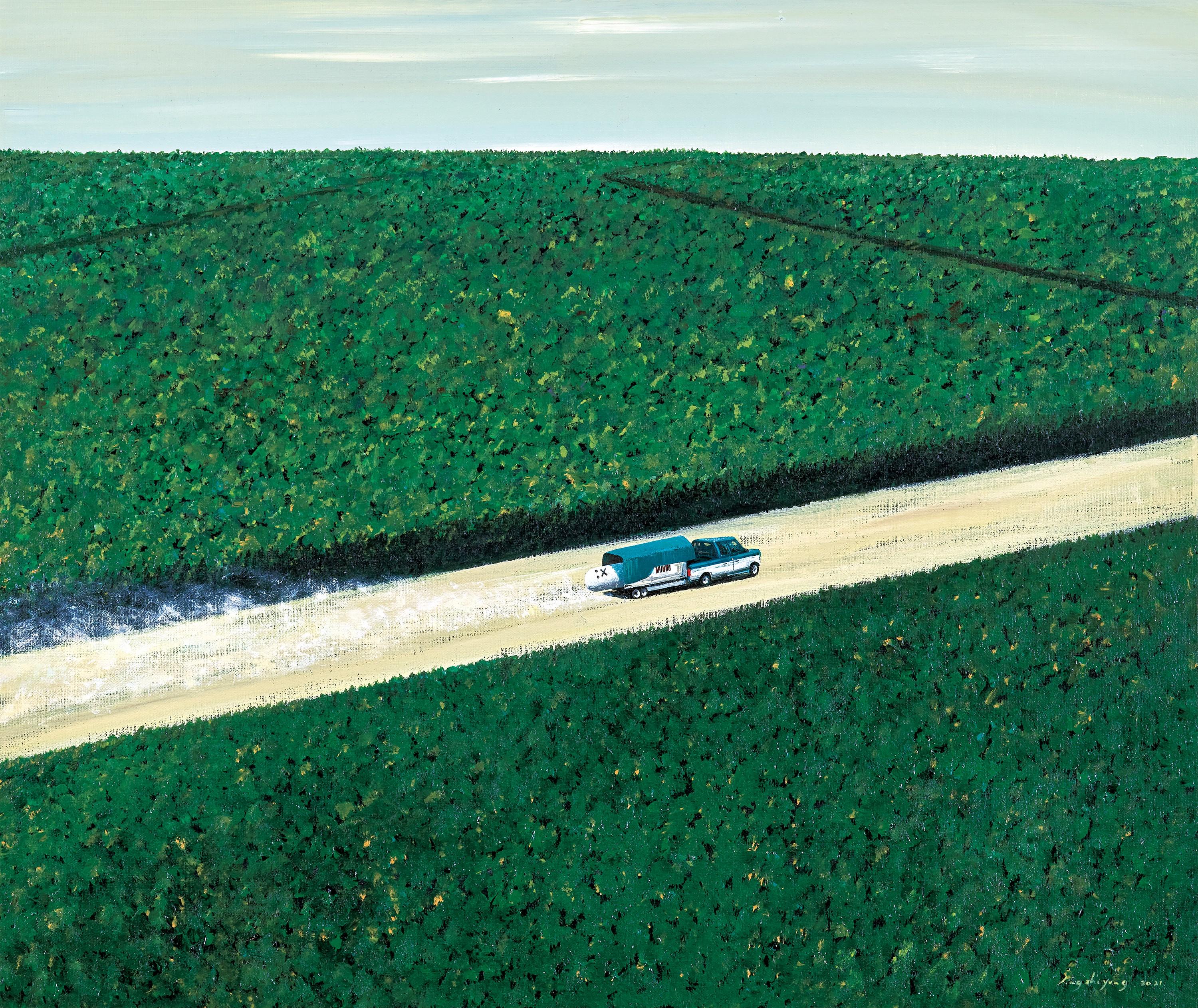 Jing Zhiyong - Mr. Daydream\'s Homesickness(Painted in 2021)