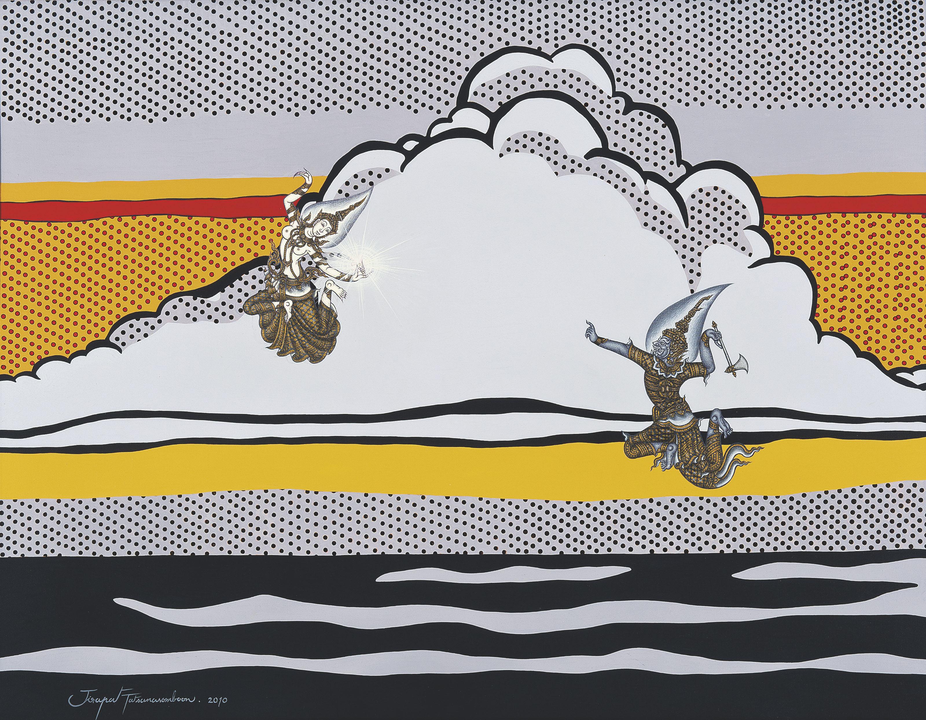 Jirapat Tatsanasomboon - Rain or Shine (after R. Lichtenstein)