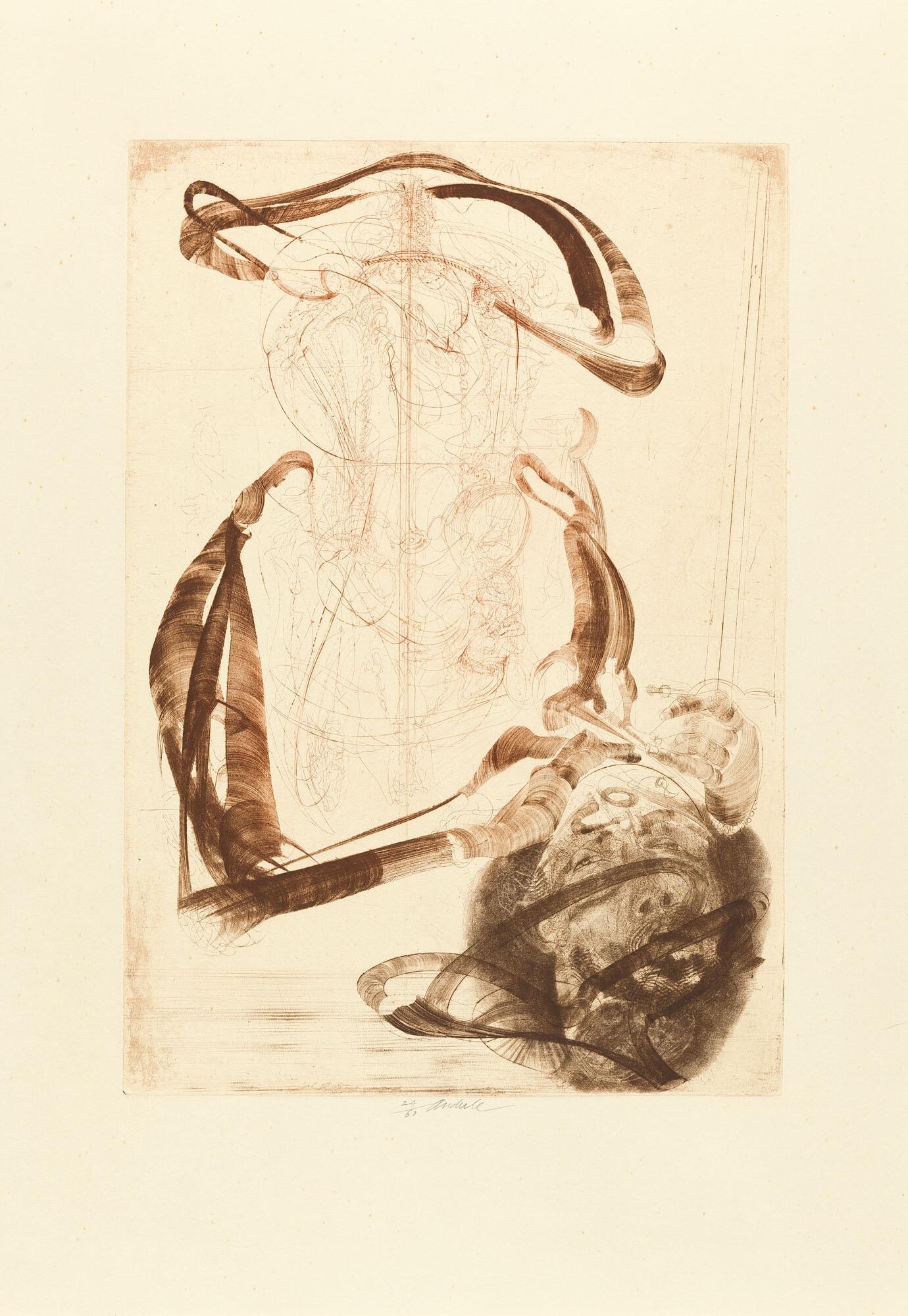 Jiri Anderle - 2 Bll.: – Ohne Titel (Komödie Nr. 10) – Variante über Lucas