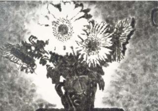 Jiri Georg Dokoupil - Sunflower light, Horizontal II