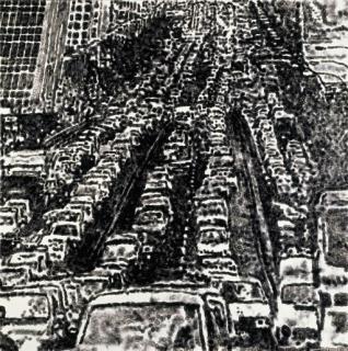 Jiri Georg Dokoupil - Traffic II