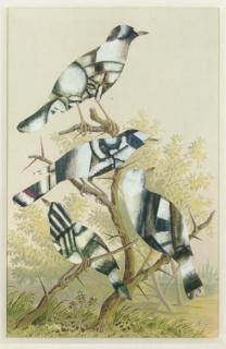 Jiri Kolar - Collage drawing with Leger\'s \'The Smoker\'