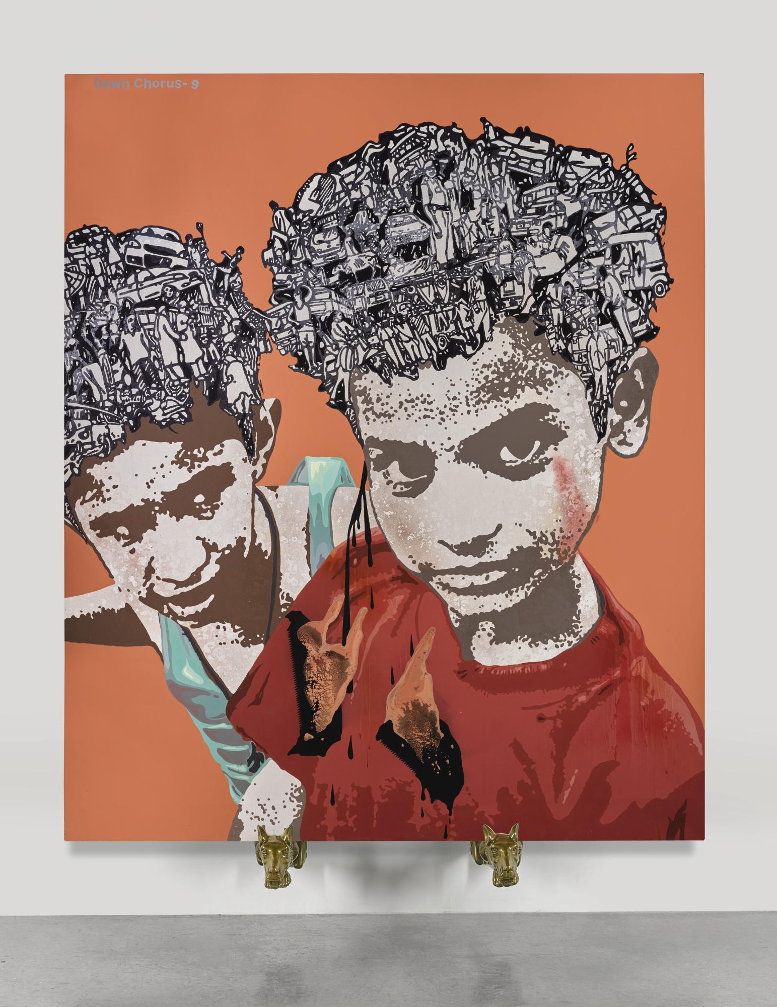 Jitish Kallat - Dawn Chorus 9