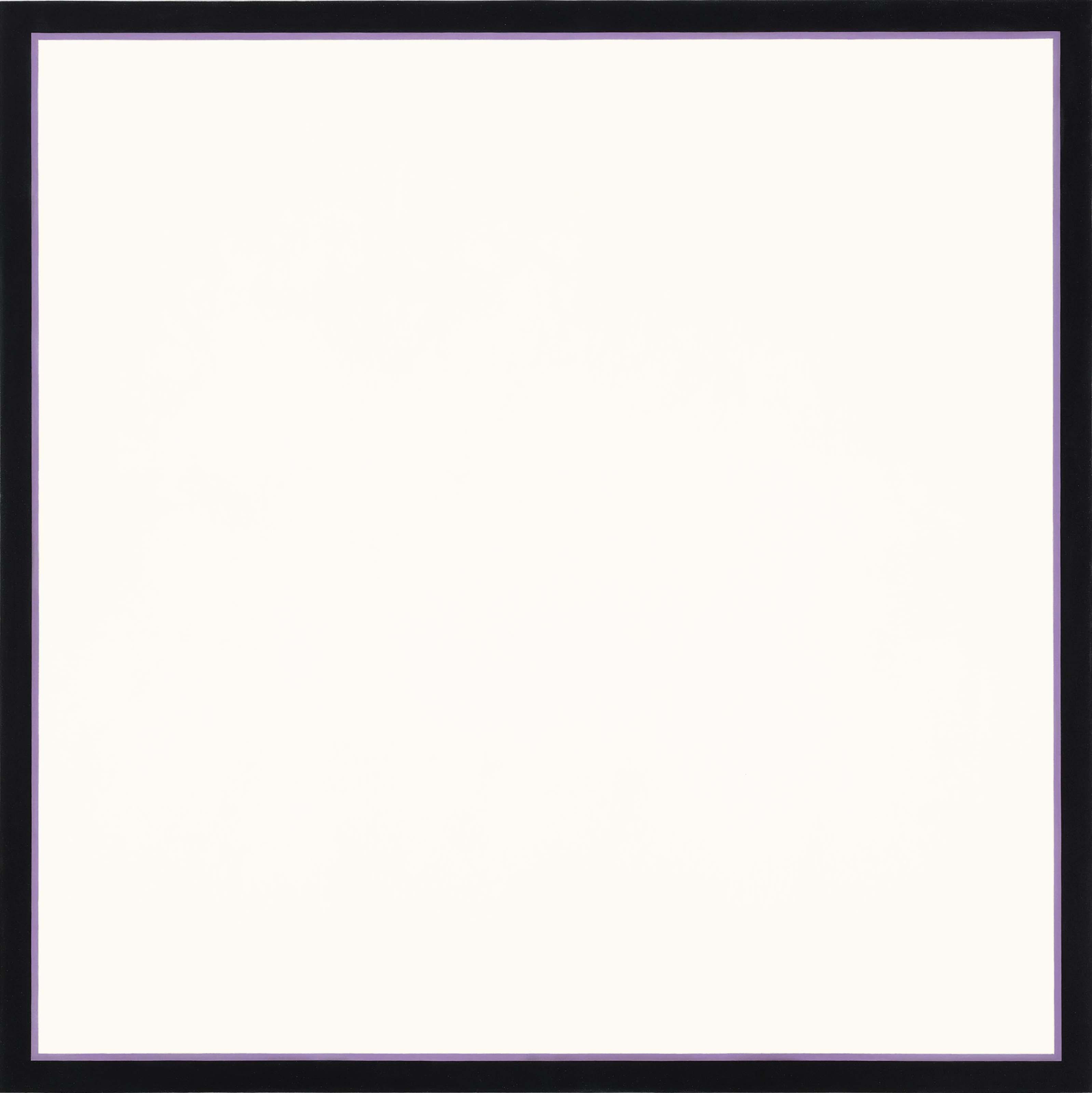 Jo Baer - Untitled (White Square Lavender)