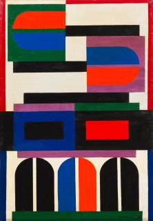 Jo Delahaut - Composition abstraite