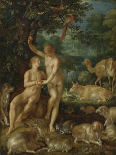 Joachim Anthonisz. Wtewael - Adam And Eve