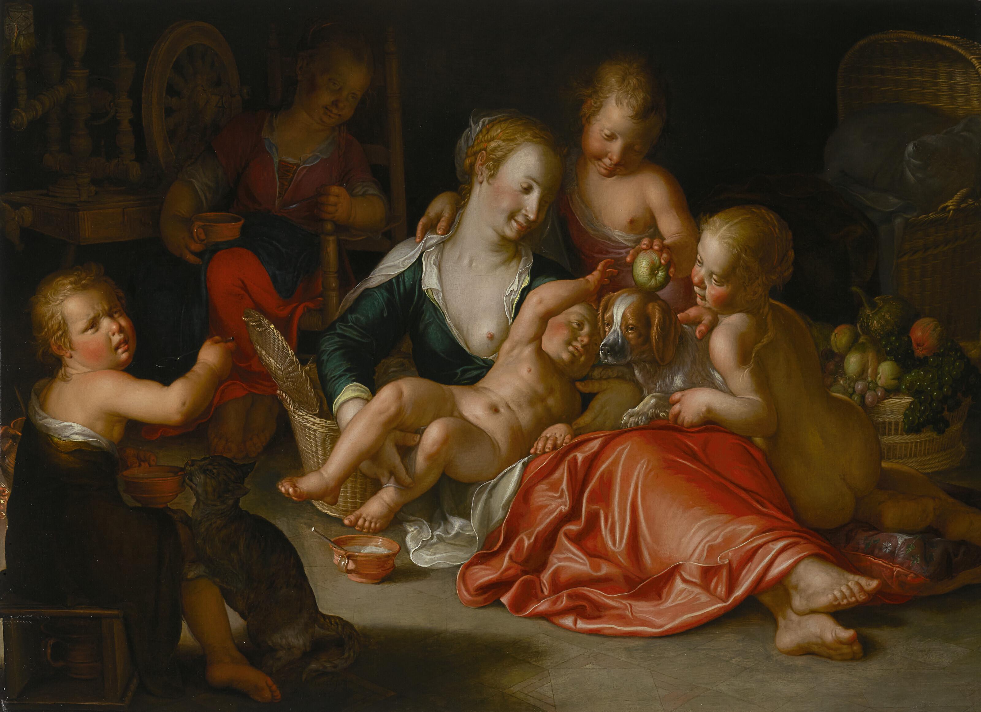 Joachim Anthonisz. Wtewael - Maternal Charity