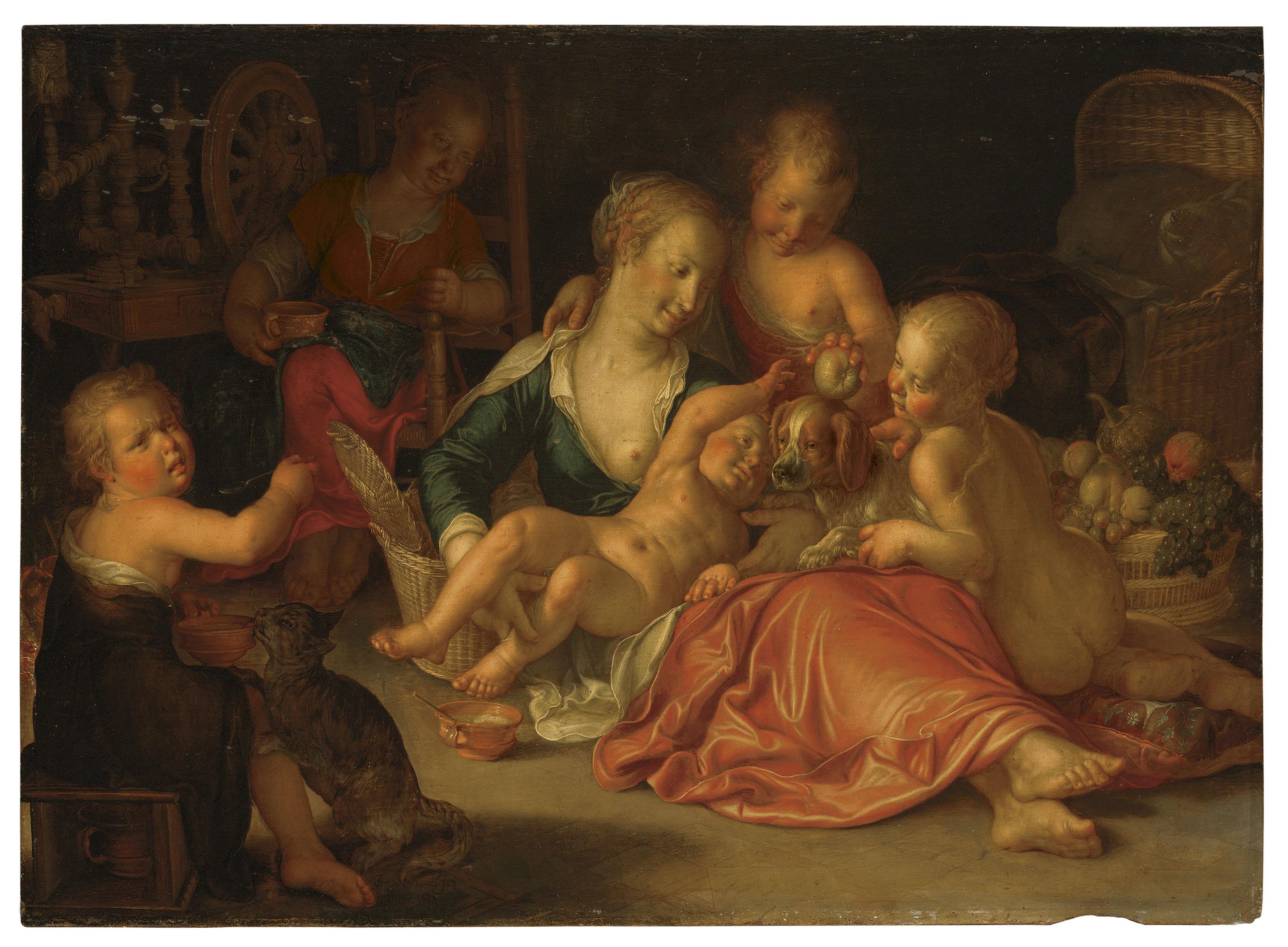 Joachim Anthonisz. Wtewael - Maternal Charity