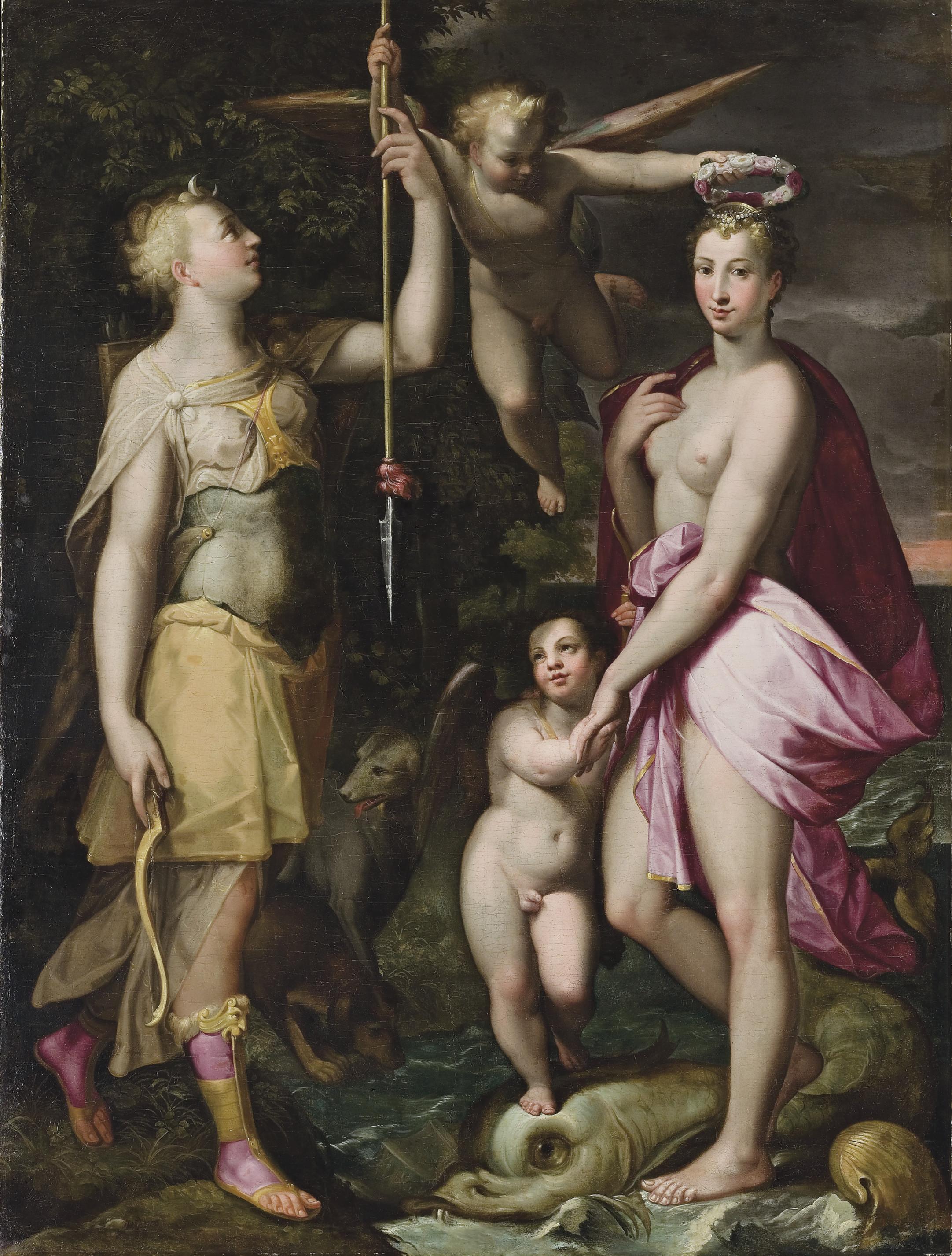 Joachim Anthonisz. Wtewael - The Apotheosis of Venus and Diana
