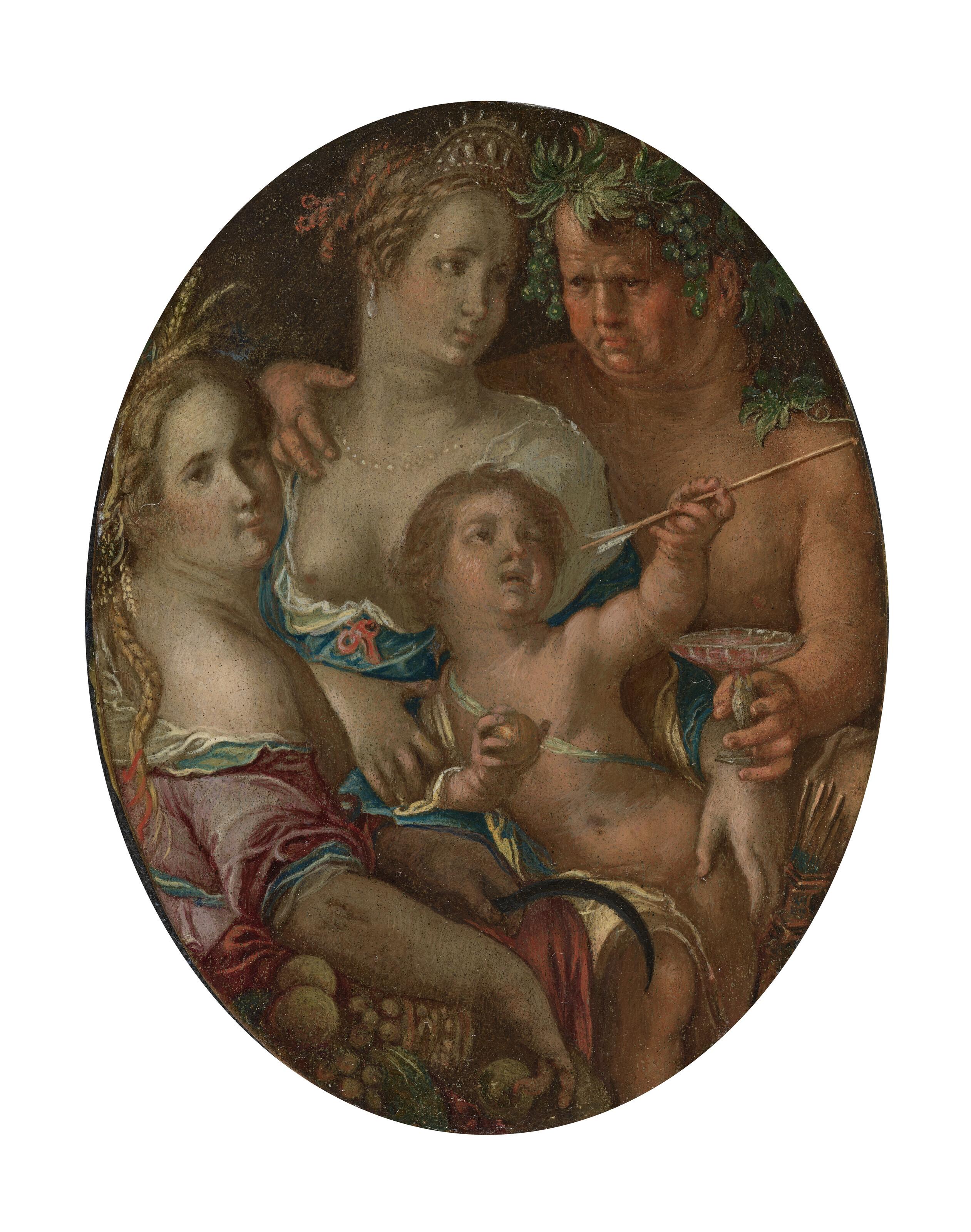 Joachim Anthonisz. Wtewael - Venus, Cupid, Bacchus and Ceres
