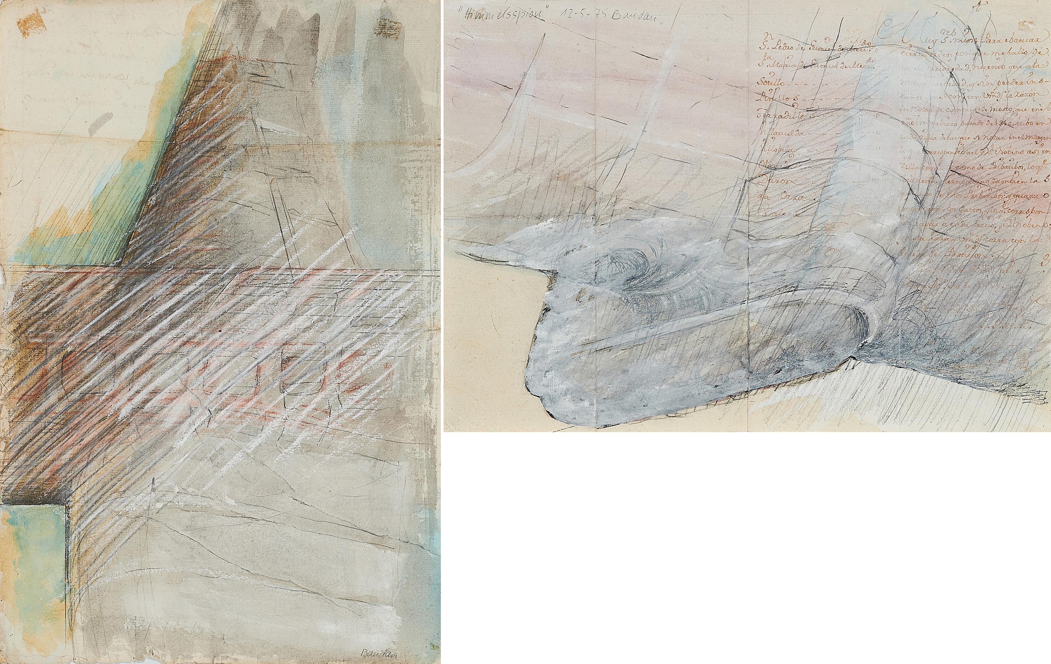 Joachim Bandau - Konvolut von 2 Zeichnungen.