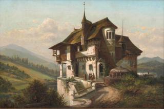 Joachim Ferdinand Richardt - Monastery on the Border of Turkey and Greece