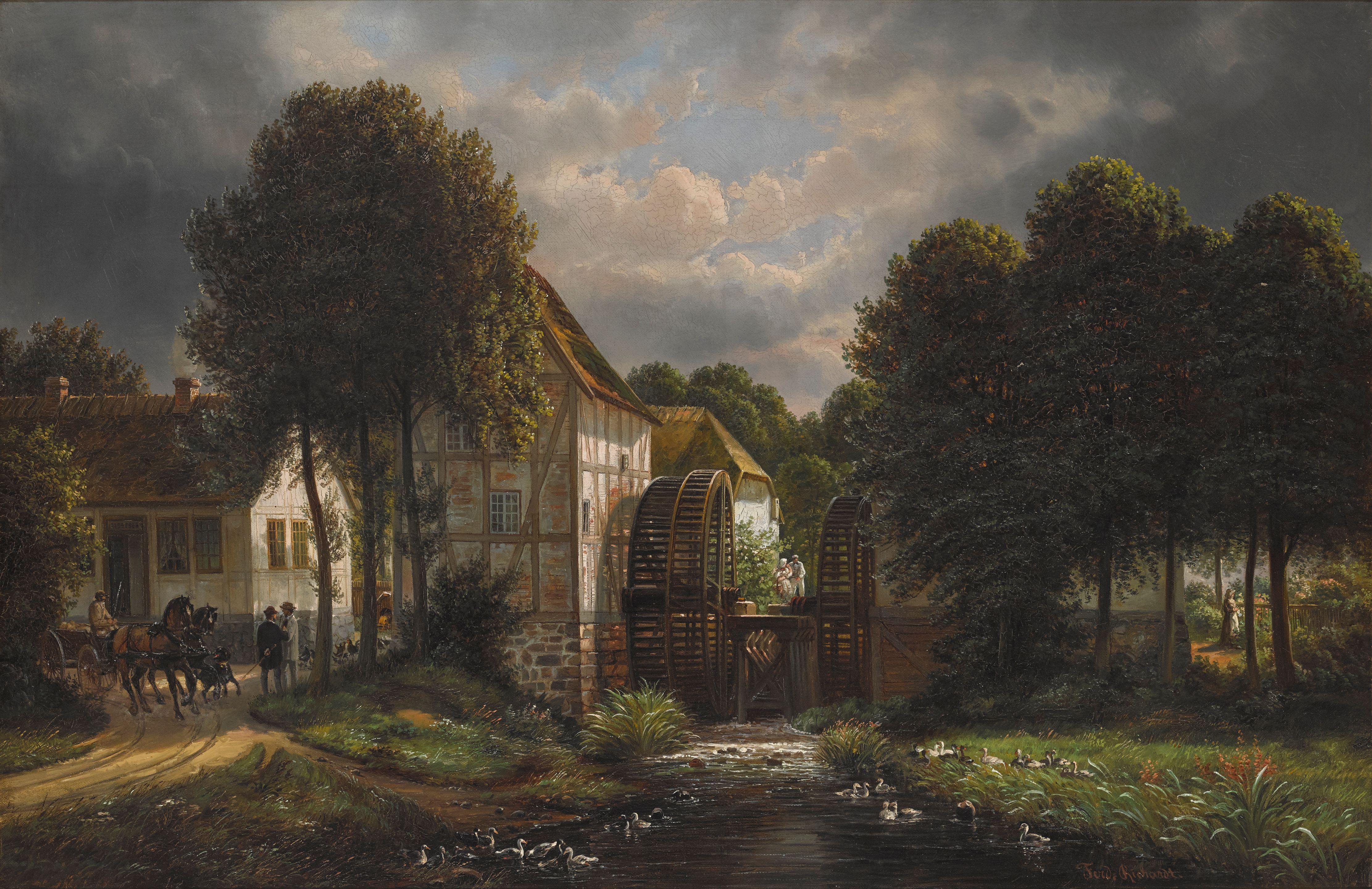 Joachim Ferdinand Richardt - The Mill
