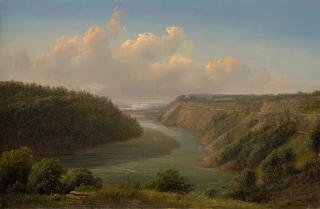 Joachim Ferdinand Richardt - View of the Niagara River Looking Toward Lake Ontario