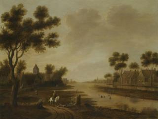 Joachim Govertsz. Camphuysen - A Landscape Wirth Travellers On A Path