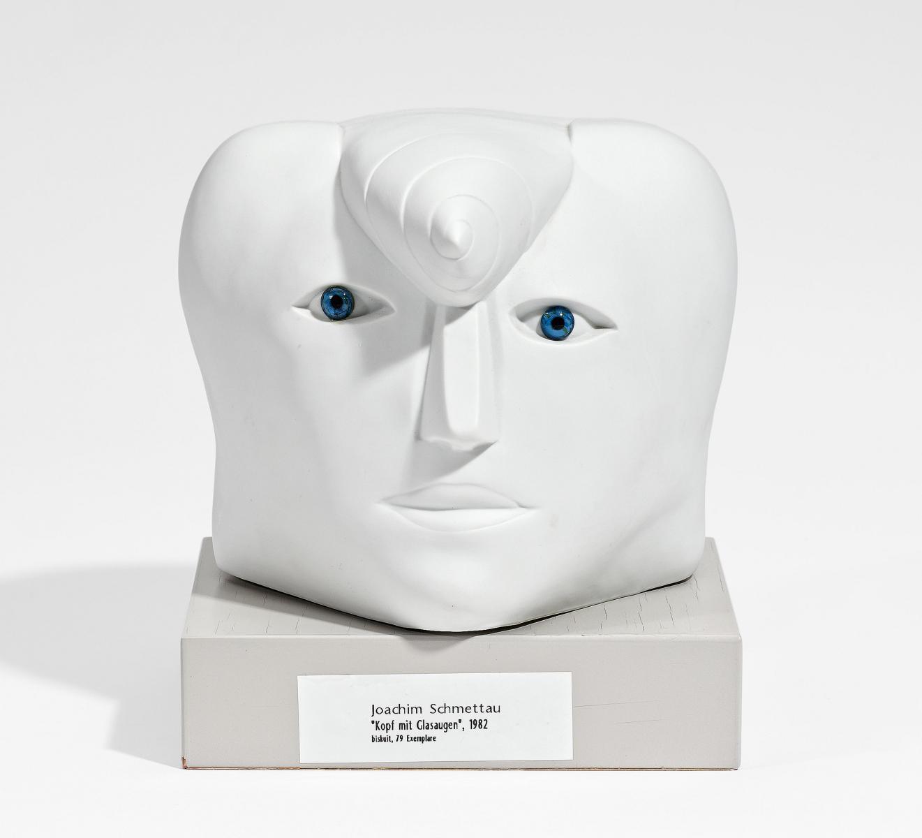 Joachim Schmettau - Kopf mit Glasaugen.