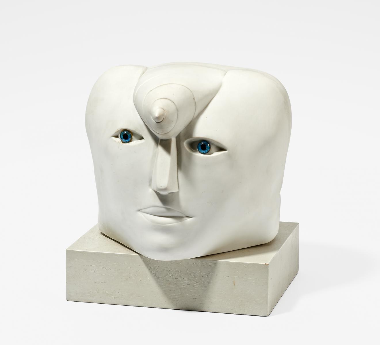 Joachim Schmettau - Kopf mit Glasaugen