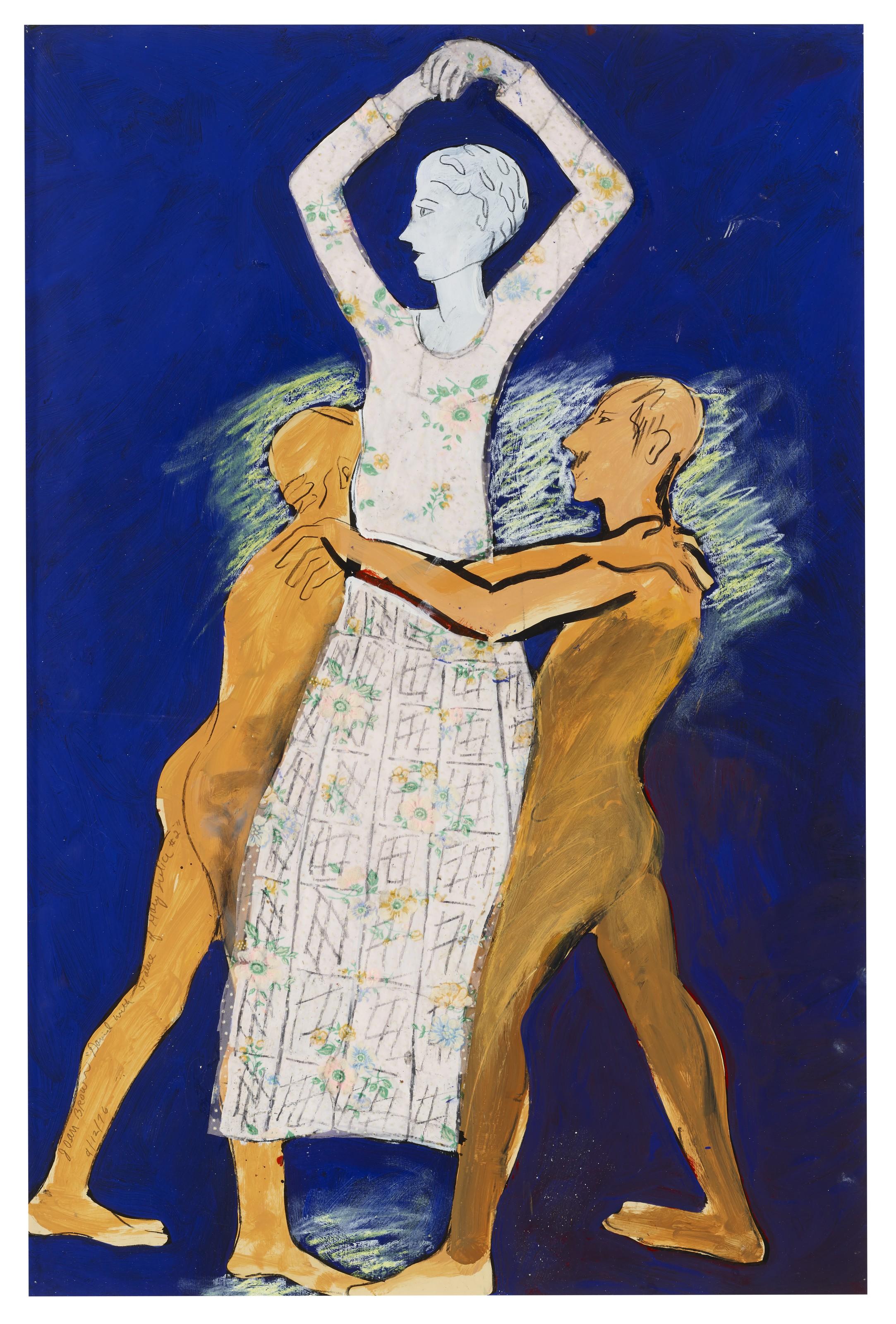 Joan Brown - David with Statue of Mary Julia #2