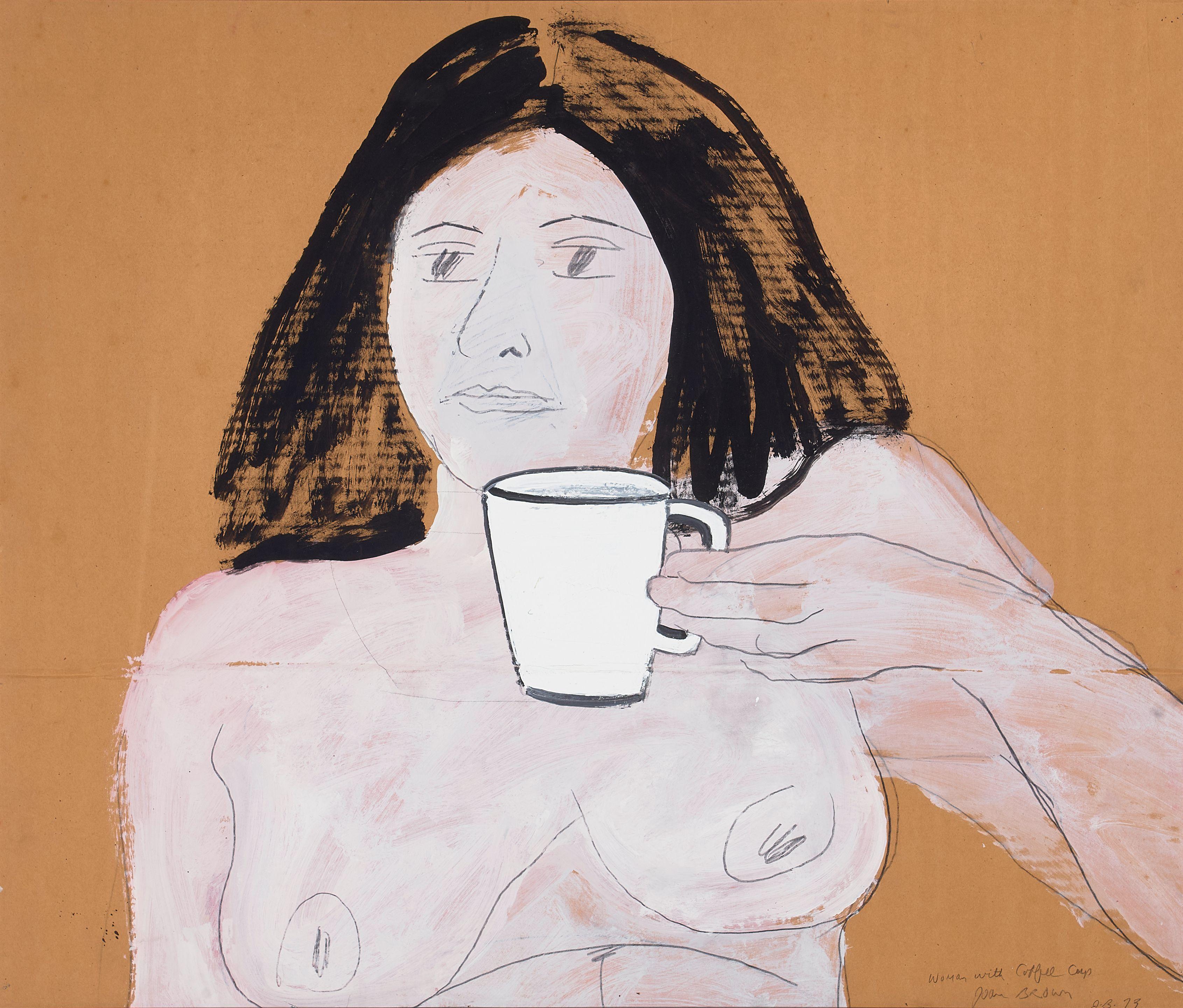 Joan Brown - Woman with Coffee Cup, 1973
