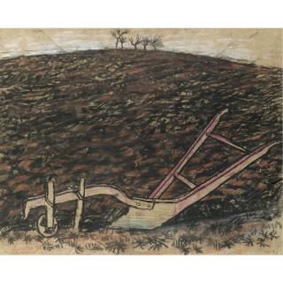 Joan Eardley, Rsa - The Plough In An Olive Grove