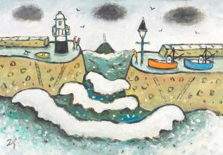 Joan Gillchrest - Rough Sea at St Ives