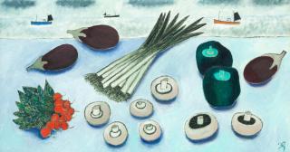 Joan Gillchrest - Still Life with Spring Onions