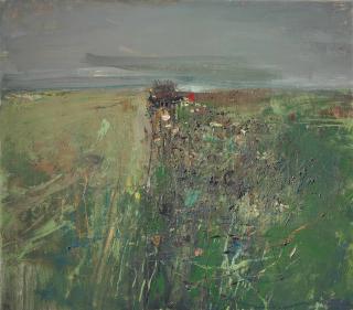 Joan Kathleen Harding Eardley, R.S.A. - Between the Fields of Barley, Catterline