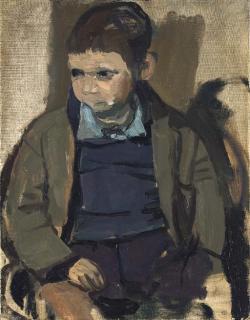 Joan Kathleen Harding Eardley, R.S.A. - Boy in Blue Jersey