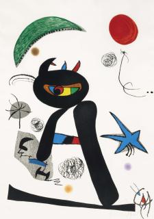 Joan Miro - Barbare dans la neige