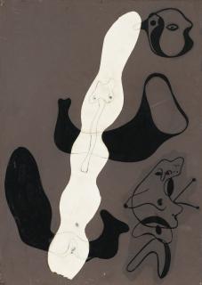 Joan Miró - Collage-Peinture