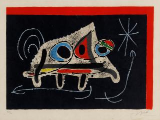 Joan Miró - Cover, from Le Lezard aux Plumes d\'Or