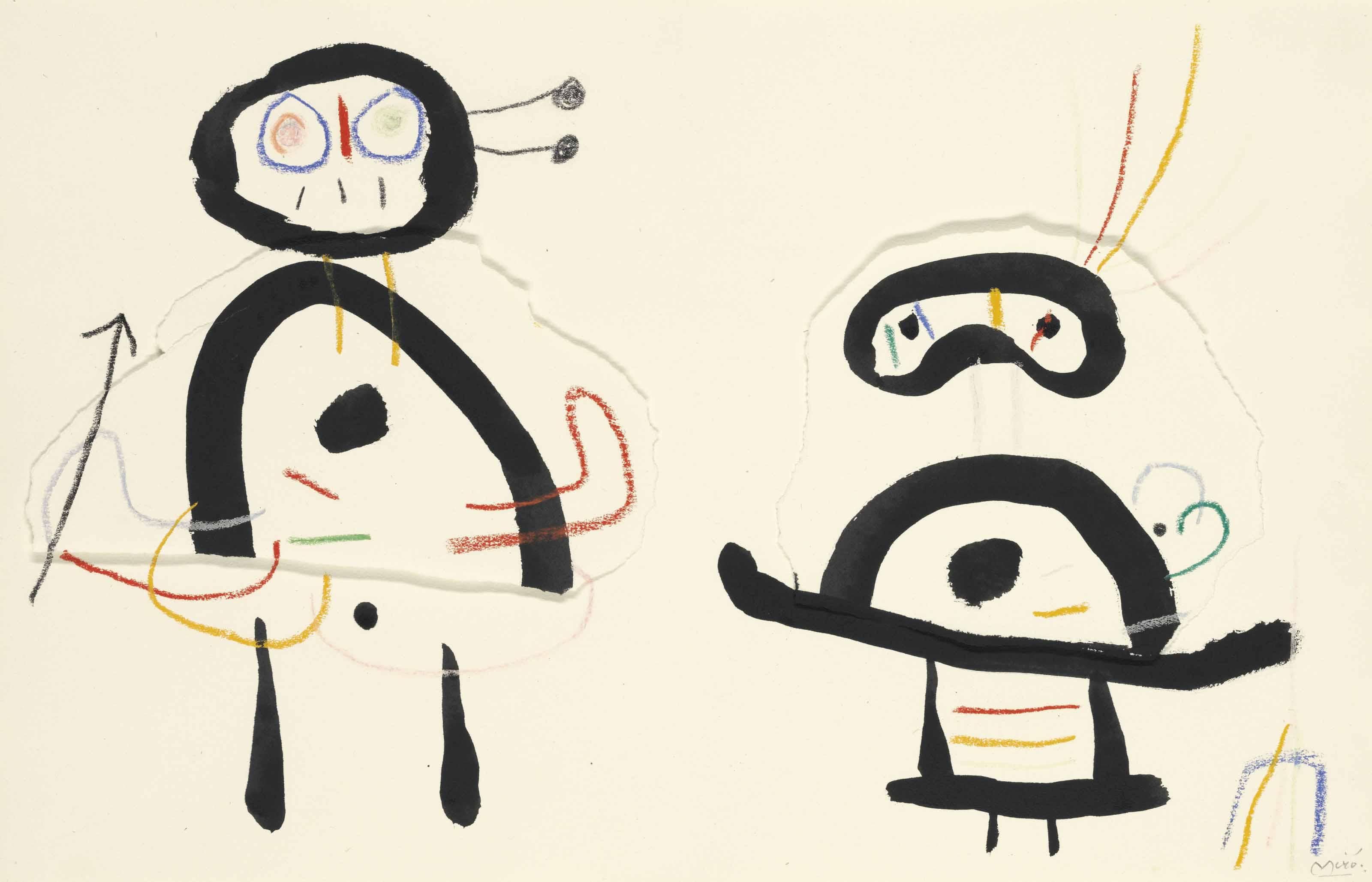 Joan Miró - Dessin pour Ubu Roi