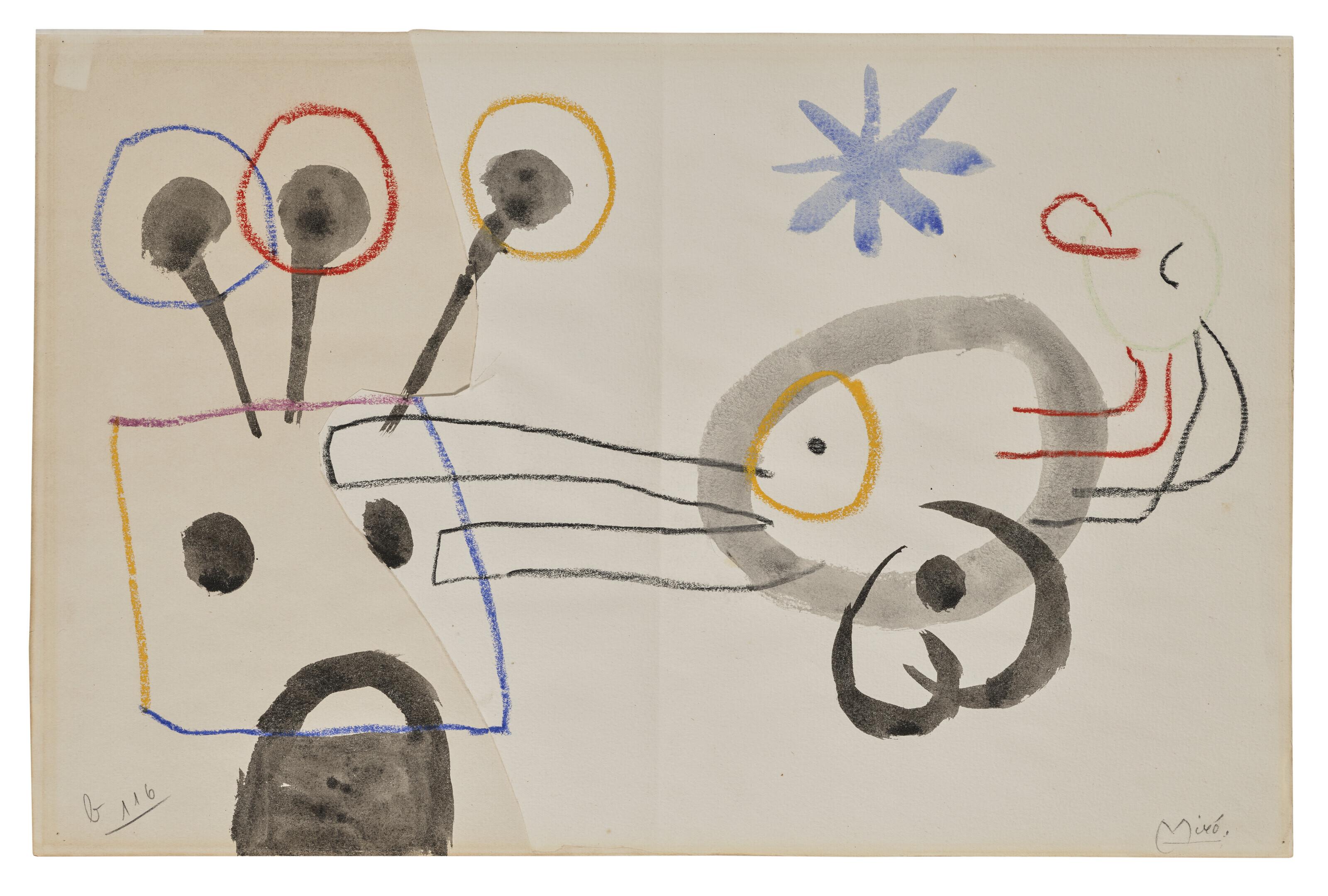 Joan Miró - Drawing for \'Ubu Roi\'