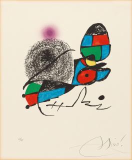 Joan Miró - Einladung zur Eröffnung der Fundació Joan Miró.