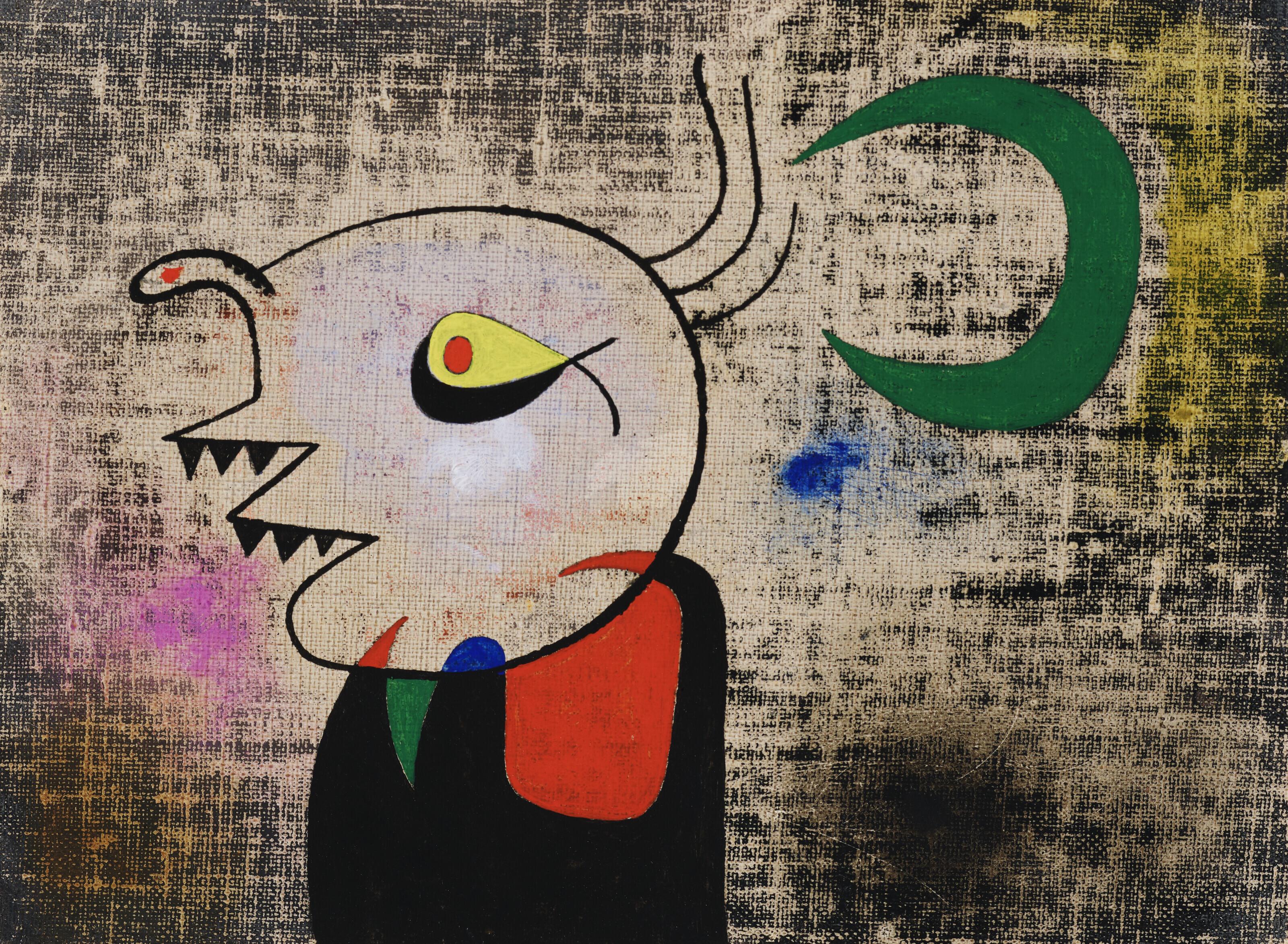 Joan Miró - Femme devant la lune