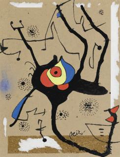 Joán Miró - Femme Encerclée D\'Oiseaux