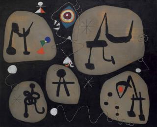 Joan Miró - Femme entendant de la musique