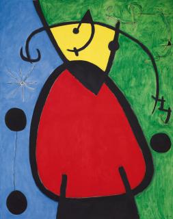 Joan Miró - Femme et oiseaux dans la nuit