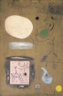 Joan Miró - Femmes, Oiseaux, Étoiles, Devant Le Disque Solaire