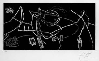 Joan Miro - Gravures Pour Une Exposition: One Plate (Dupin 608)