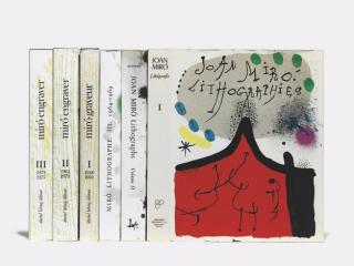 Joan Miro - Joan Miró Lithographe Vols. I-III, Ediçiones Polígrafa, Barcelona, 1972, Léon Amiel Publisher Inc., New York, 1975, Maeght Editeur, Paris, 1976; Miró Graveur Vols. I-III, D. Lelong, Paris, 1984, 1989, 1991 (M. 854-67, 1063-49, 1112-19; C. bo