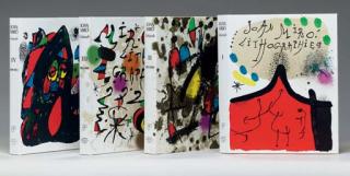Joan Miro - Joan Miro lithographe [Vols. I-IV], Barcelona, Ediciones Polígrafa, S.A., 1972-1981 (M. 854, 857-67, 1036-47, 112-7, and 1255-60; see C. books 160, 198, 230, and 249)