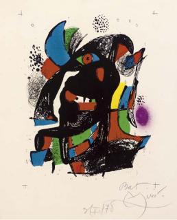 Joan Miro - Joan Miró Lithographs IV: One Plate (M. 1257; see C. books 249)