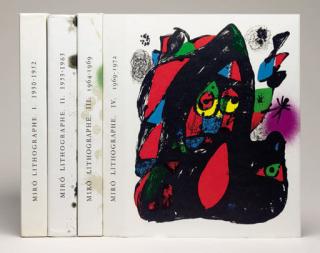 Joan Miro - Joan Miró Lithographs [Vols. I-IV], New York and Paris, A.C. Mazo & Cie and Maeght Editeur, 1972-81 (M. 854, 857-67, 1036-47, 112-7, 1255-60; C. books 160, 198, 230 and 249)