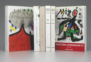 Joan Miro - Joan Miró  Lithographs [Vols. I-VI], New York and Paris, Tudor Publishing Company and Maeght Editeur, 1970-1992 (M. 854-67, 1063-49, 1112-19, 1255-62; C. books 160, 198, 230, 249)